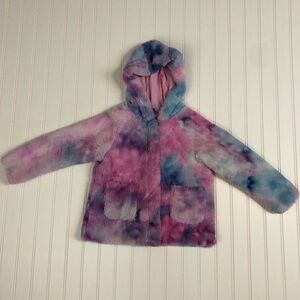 Cat & Jack Faux Fur Jacket in Pink, Purple and Blue